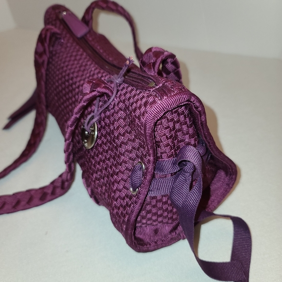 The Sak purple crocheted NWOT barrel purse - Picture 14 of 16